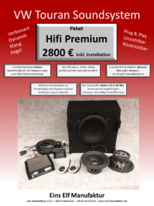 VW Touran Car Hifi Soundsystem