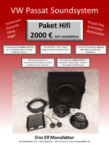 VW Passat Car Hifi Soundsystem upgrade